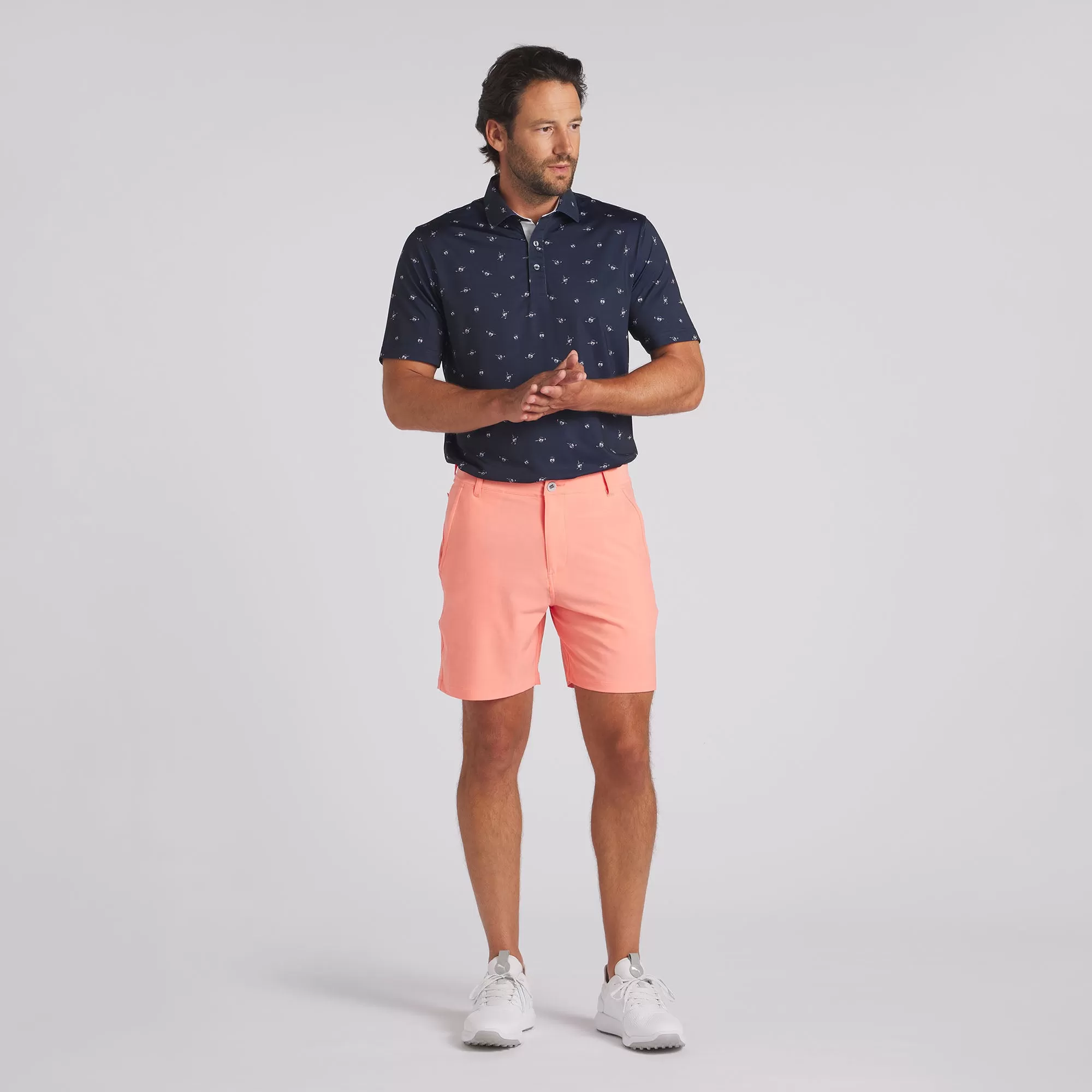 101 Solid 7" Golf Shorts | Melon Punch