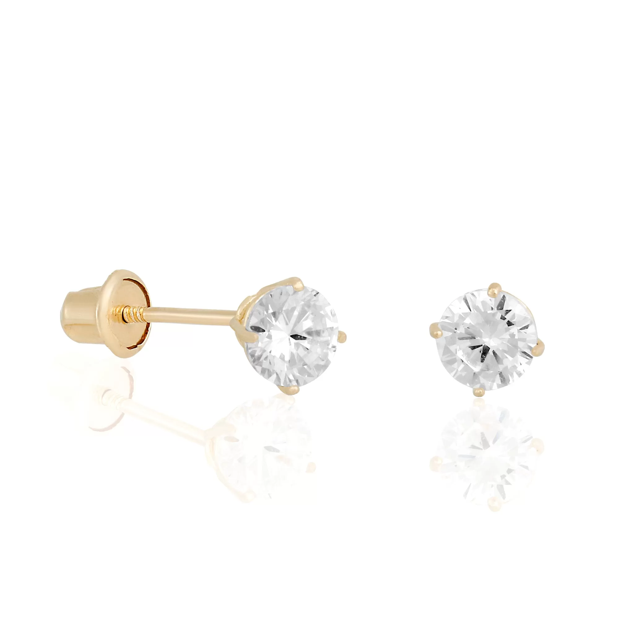 14k Fine Perfect Stud Earrings