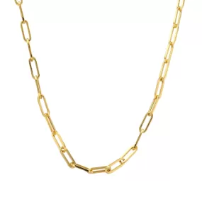 14K Yellow Gold Paper Clip Chain 3mm x 20'' -226768