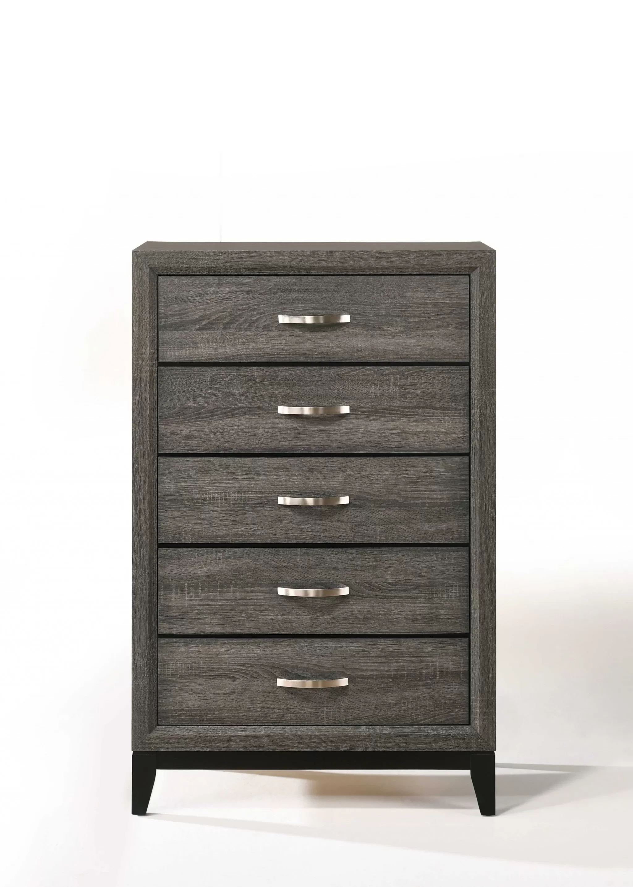 31 Gray Manufactured Wood Five Drawer Chest