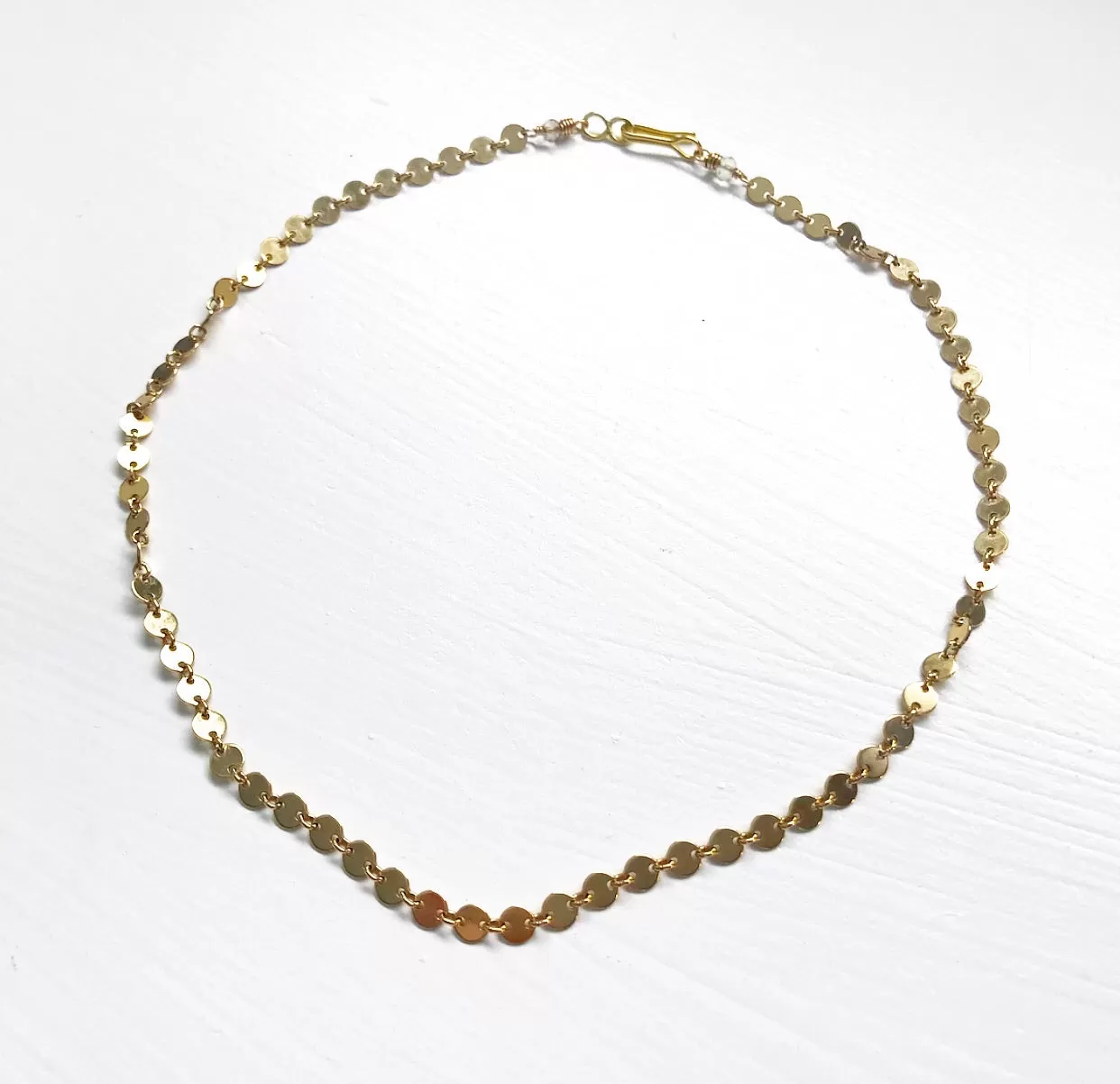 458-Gold Disco Chain Choker