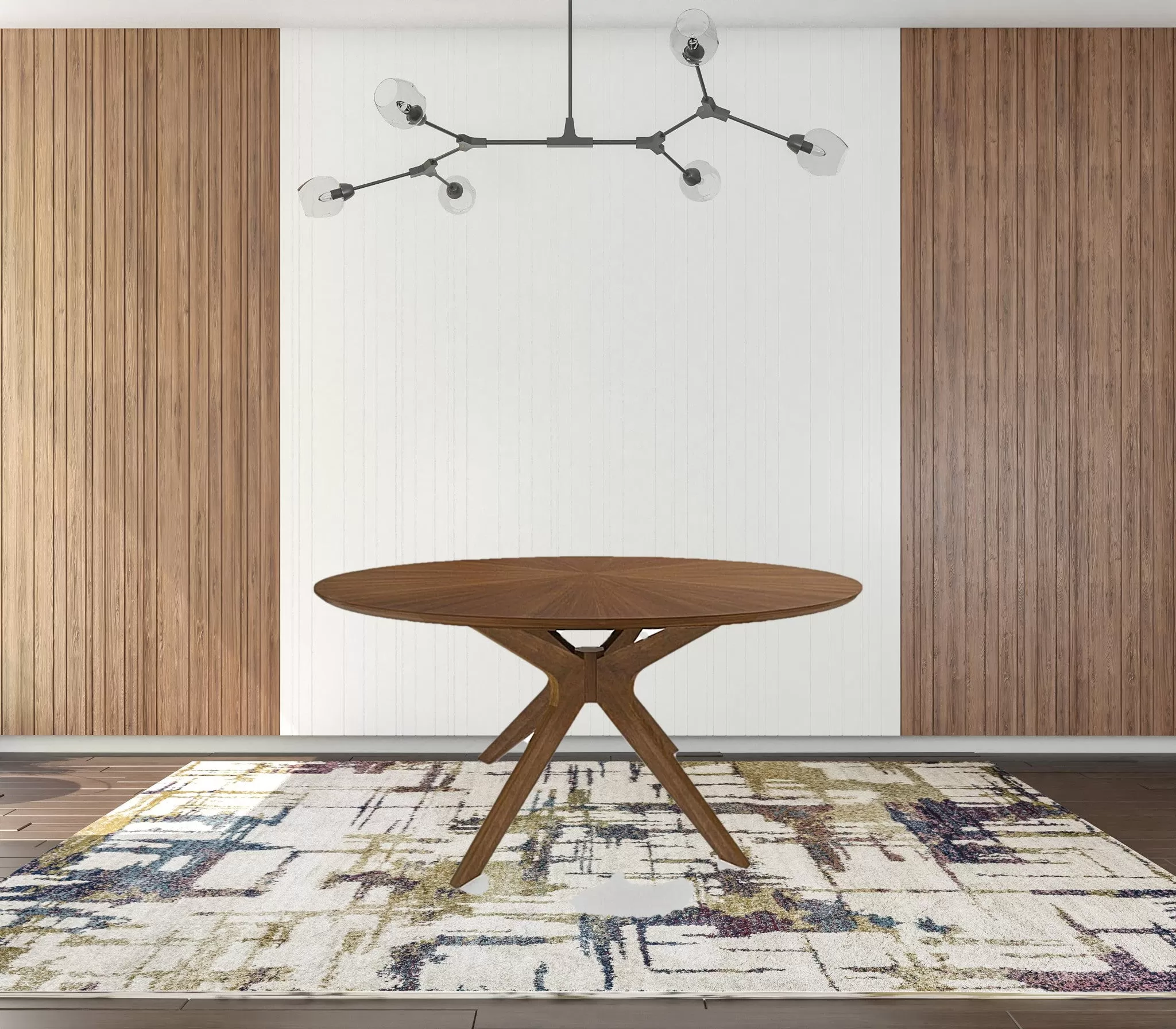 59 Brown Round Dining Table