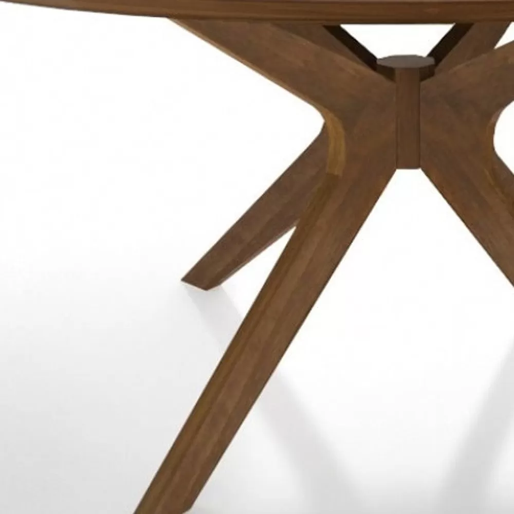 59 Brown Round Dining Table