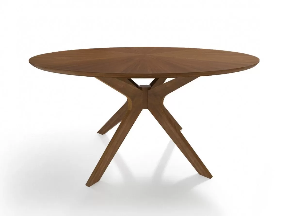 59 Brown Round Dining Table