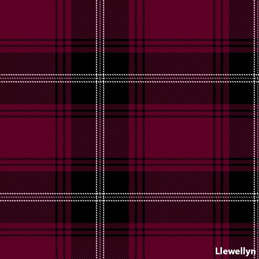 8 Yard Hand Made Kilt - Welsh Surname Tartans