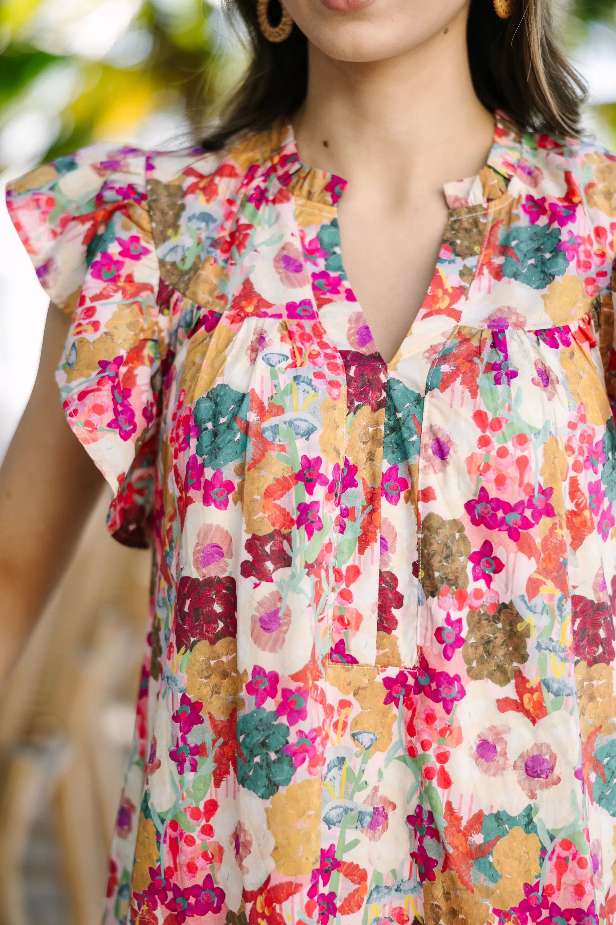 All You Need Fuchsia Pink Floral Dress