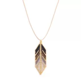 Ana Peregrina Large Pluma Necklace - Gold