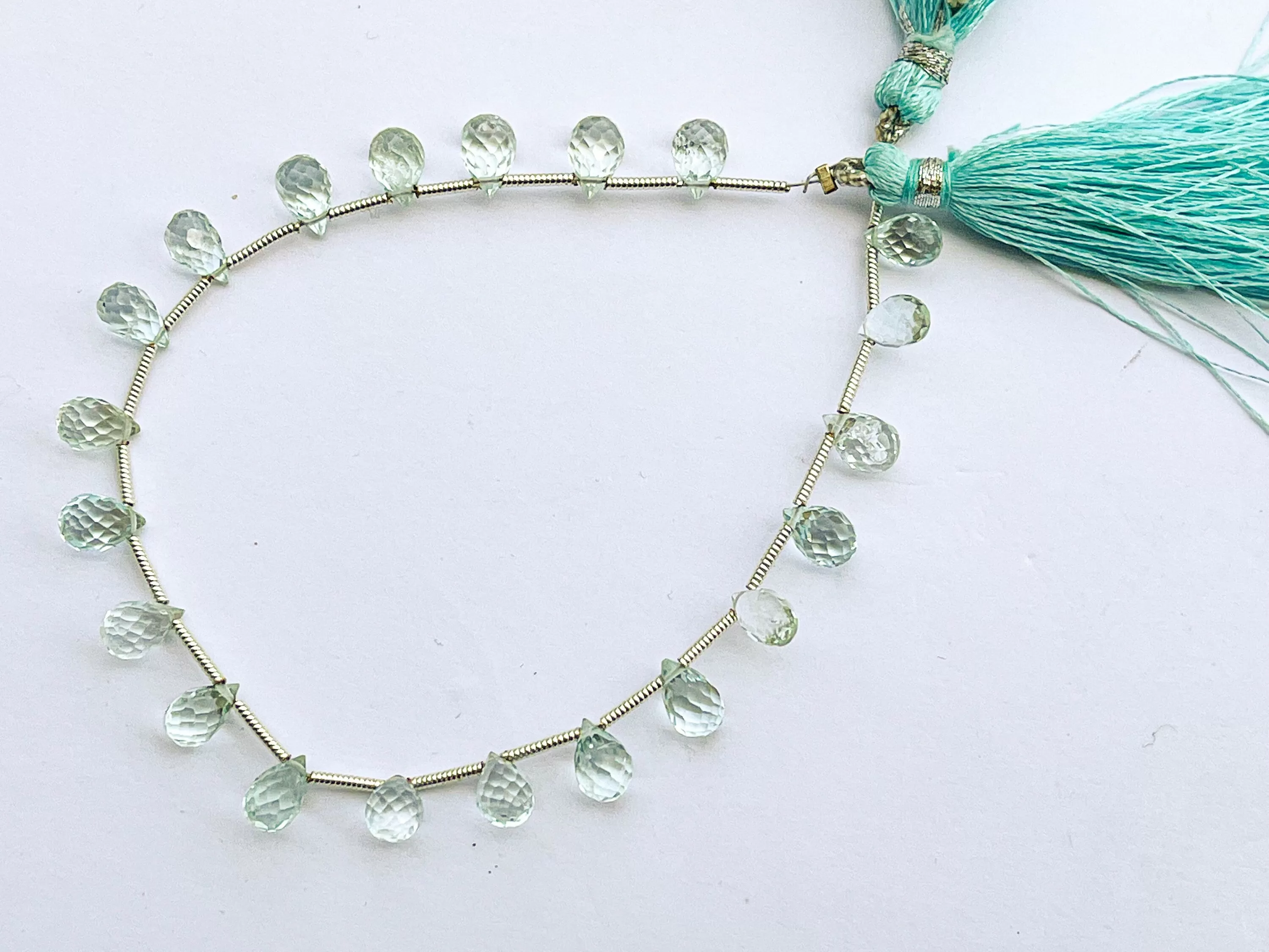 Aquamarine faceted drops