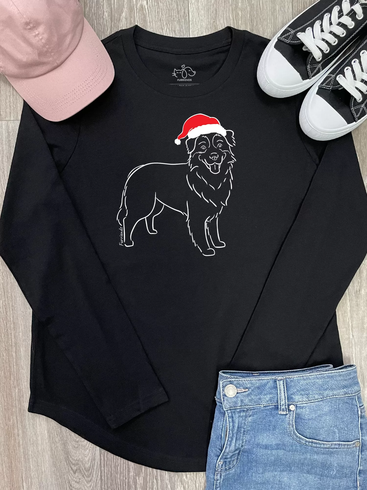 Australian Shepherd Christmas Edition Olivia Long Sleeve Tee