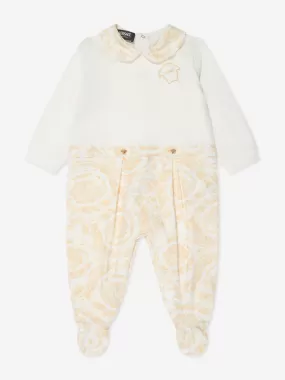 Baby Barocco Georgette Babygrow in White