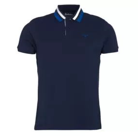 Barbour Hawkeswater Tipped Polo Shirt Navy