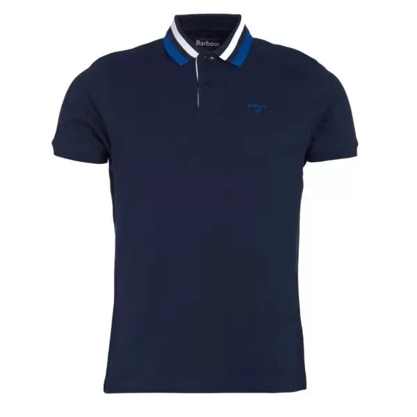 Barbour Hawkeswater Tipped Polo Shirt Navy