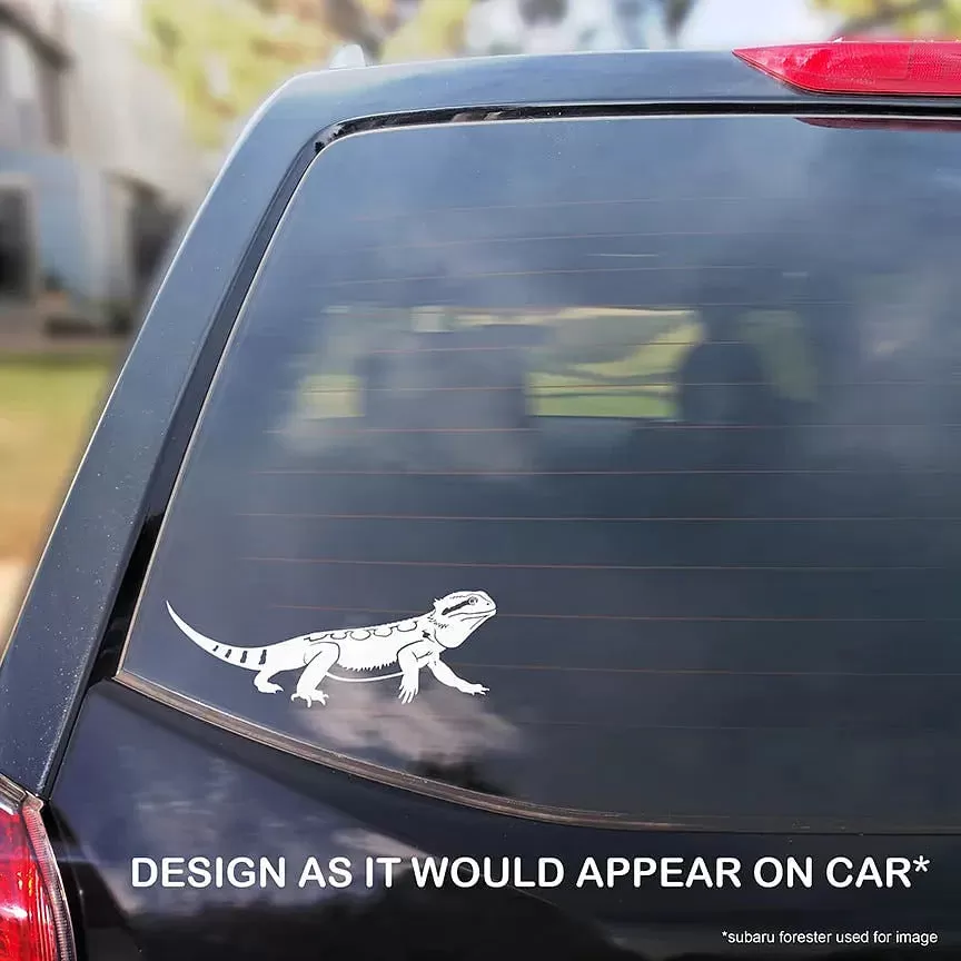 Bearded Dragon Decal, Waterproof Vinyl Decal, Cute Reptile Gift