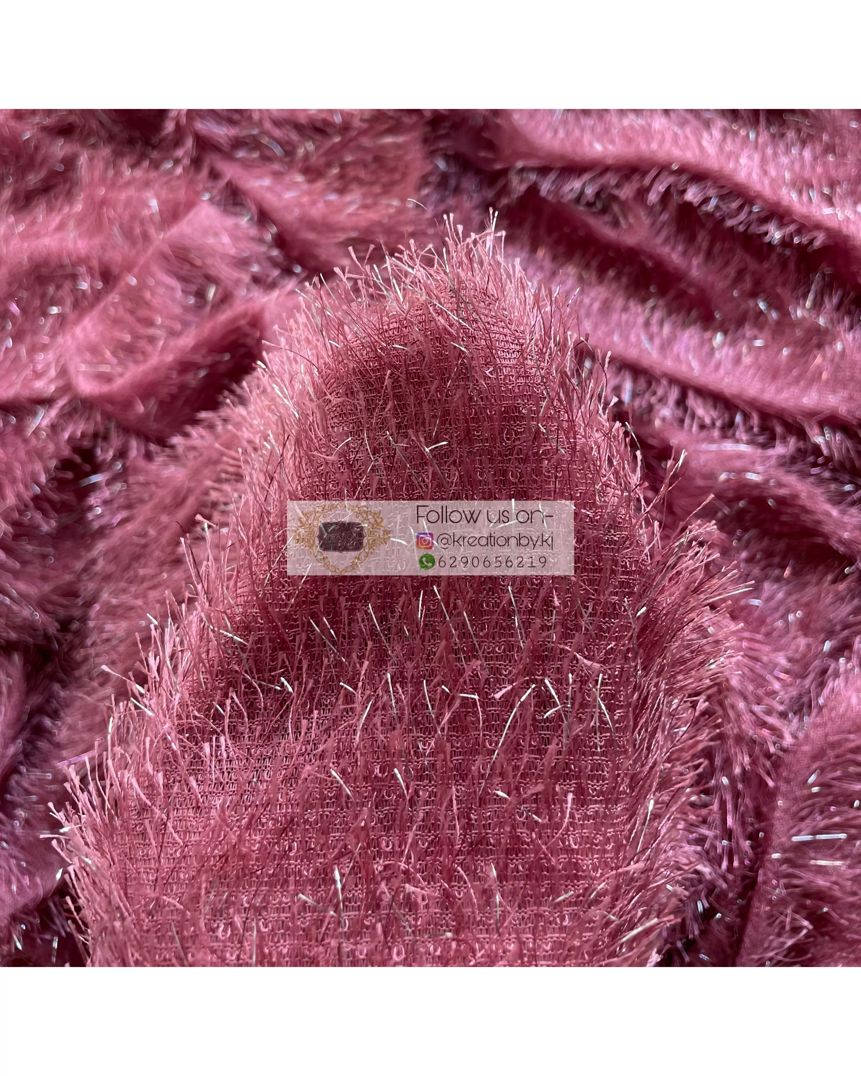 Belle Mauve Fur Saree