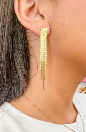 Beyond Your Expectations Gold Dangling Earring