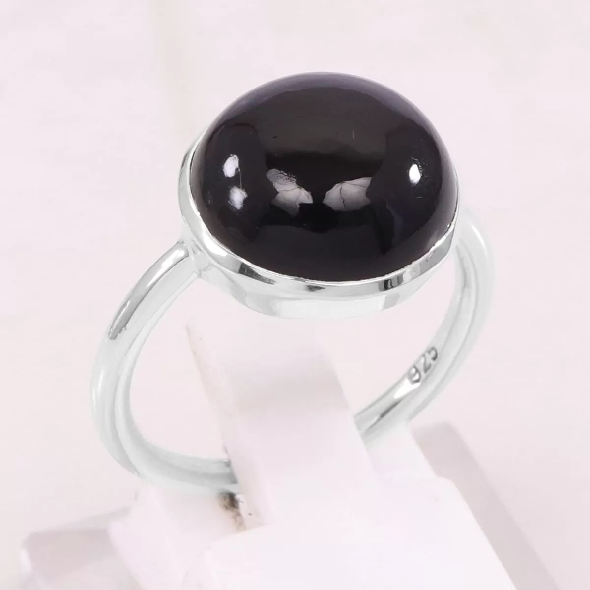 Black Onyx Ring 925 Sterling Silver Ring Onyx Ring Handmade Ring Gemstone 12X16mm Bezel Setting Ring For Men's