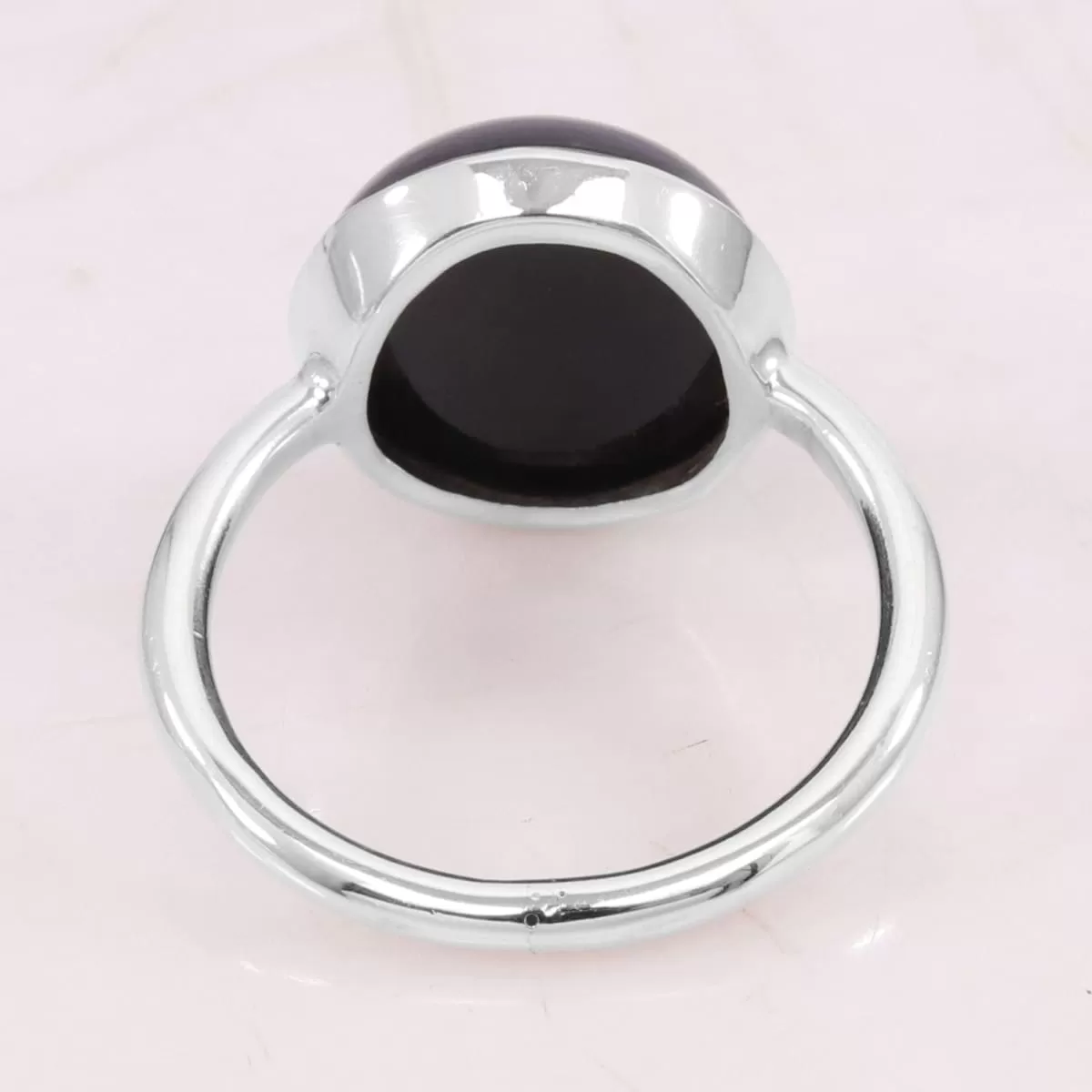 Black Onyx Ring 925 Sterling Silver Ring Onyx Ring Handmade Ring Gemstone 12X16mm Bezel Setting Ring For Men's