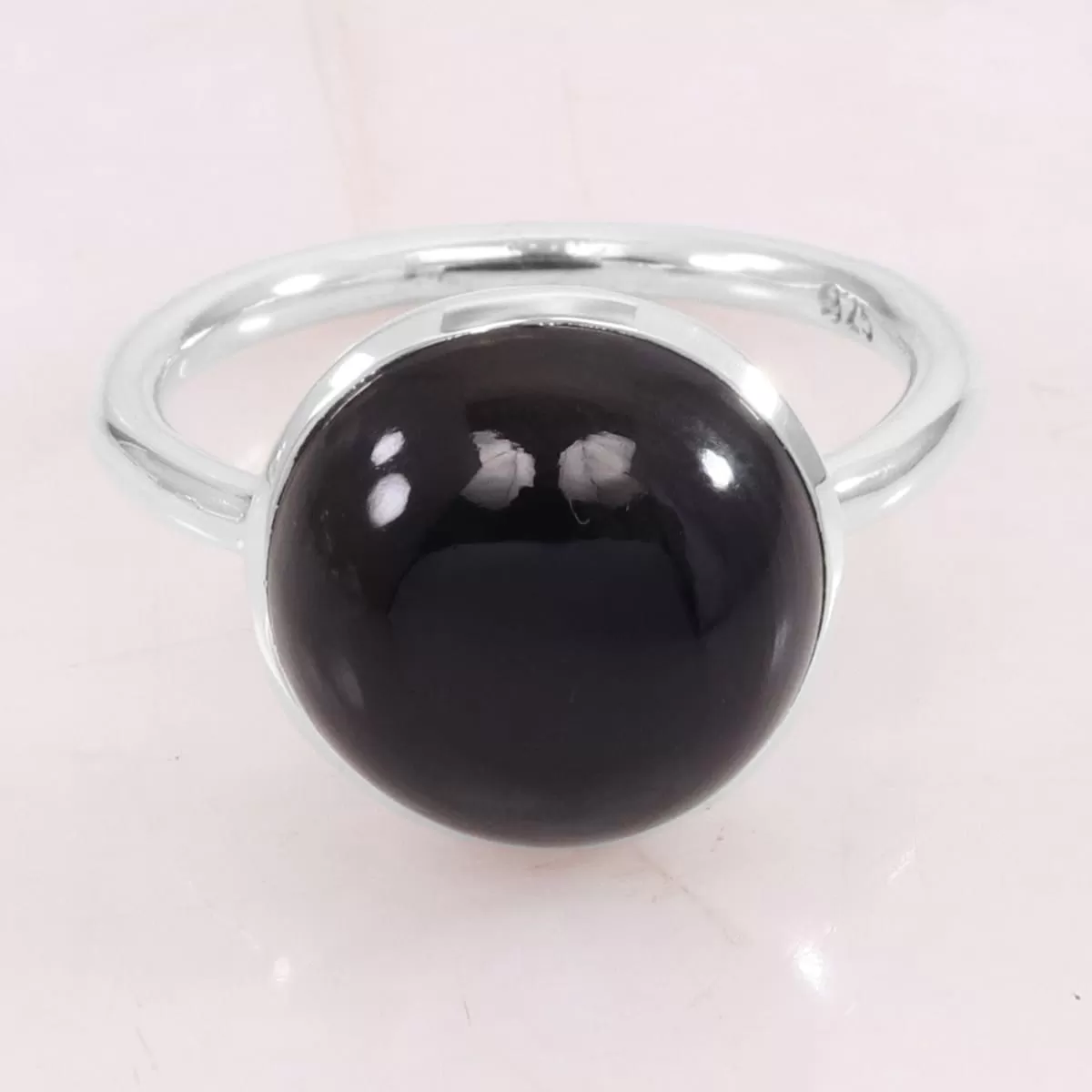 Black Onyx Ring 925 Sterling Silver Ring Onyx Ring Handmade Ring Gemstone 12X16mm Bezel Setting Ring For Men's