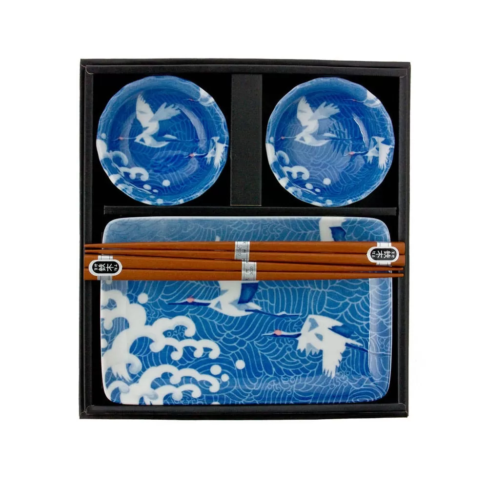 Blue Crane Sushi Set