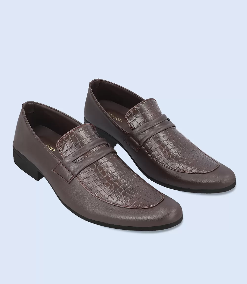 BM5118-DARKBROWN-Men Formal Slip-on's