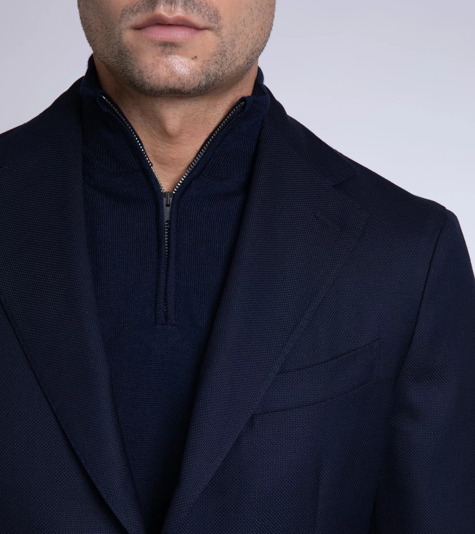 Boglioli for Trunk Wool Hopsack K Jacket: Navy