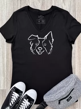 Border Collie Emma V-Neck Tee