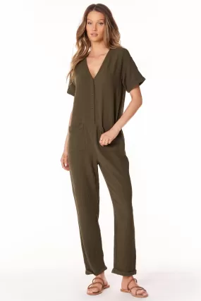 BUTTON UP JUMPSUIT