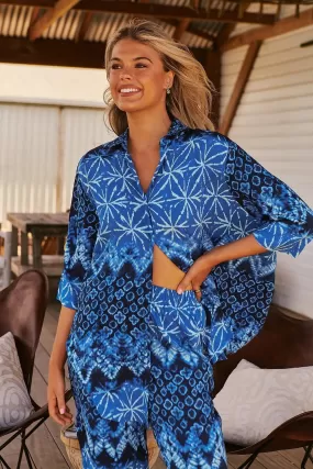 Cabana Shirt Blouse - Tranquil Tides Collection