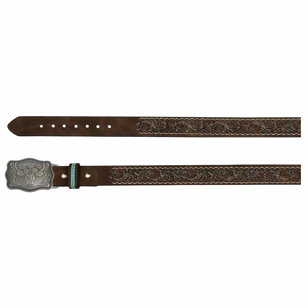 Catchfly Girls' Embroidered Belt