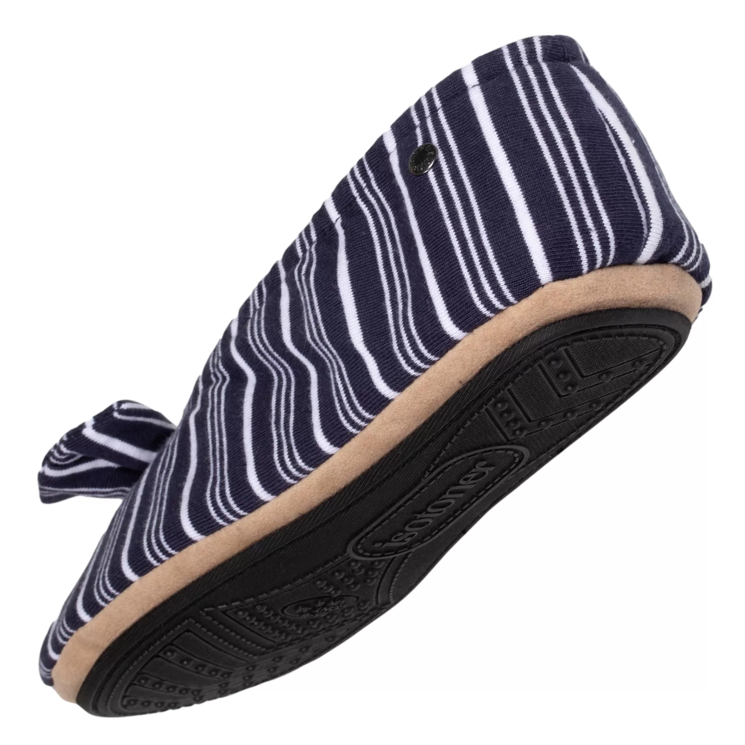 Chaussons ballerines Femme Rayures marines