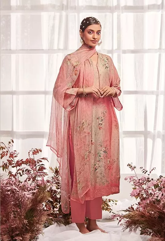 Classy heavy embroidered kurta set  - Rent