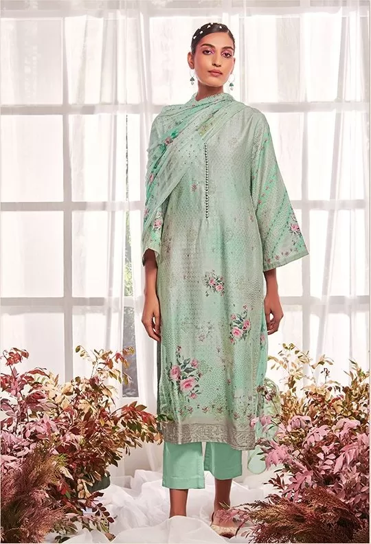 Classy heavy embroidered kurta set  - Rent