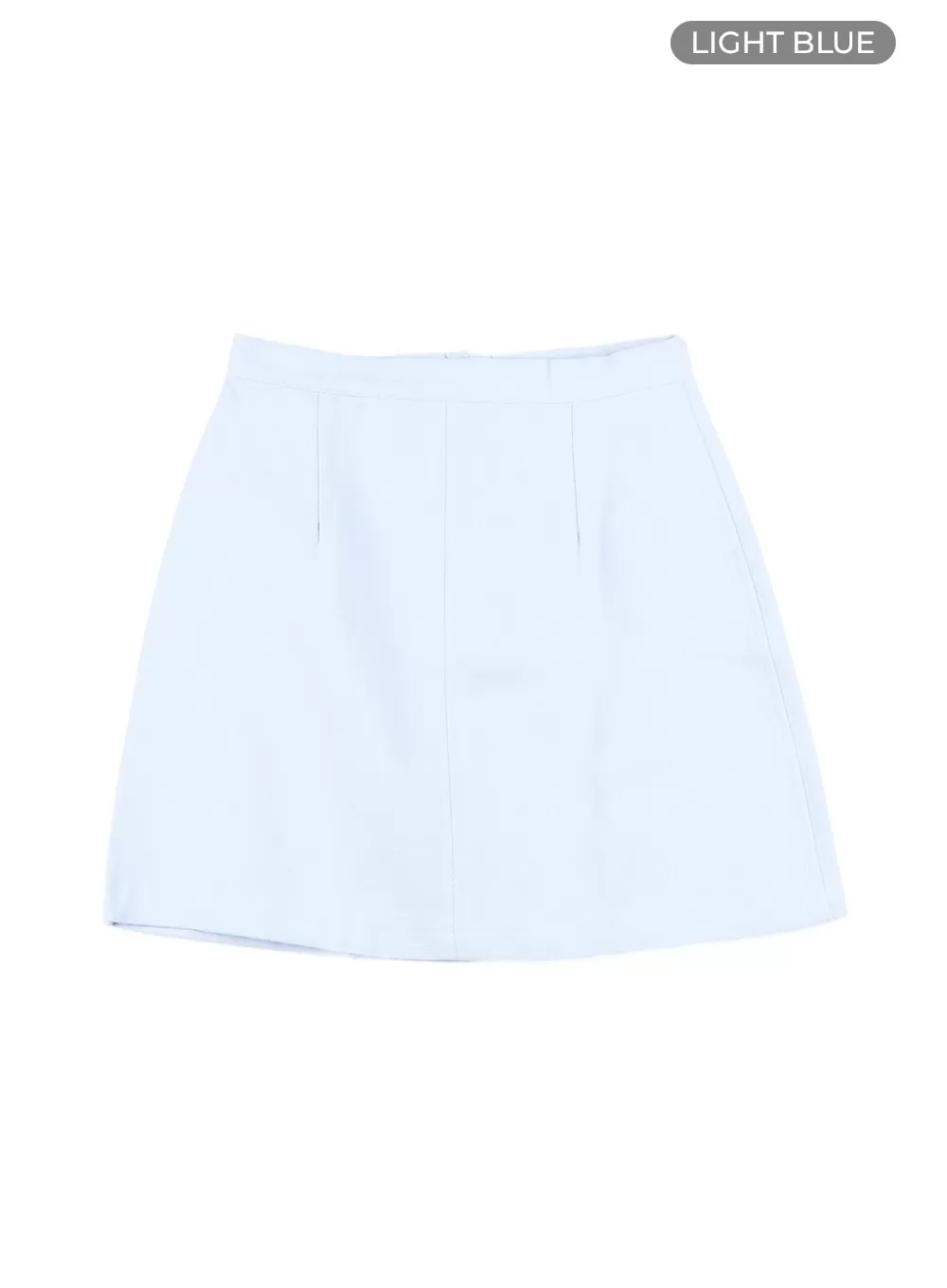 Cotton Solid Mini Skirt OM429