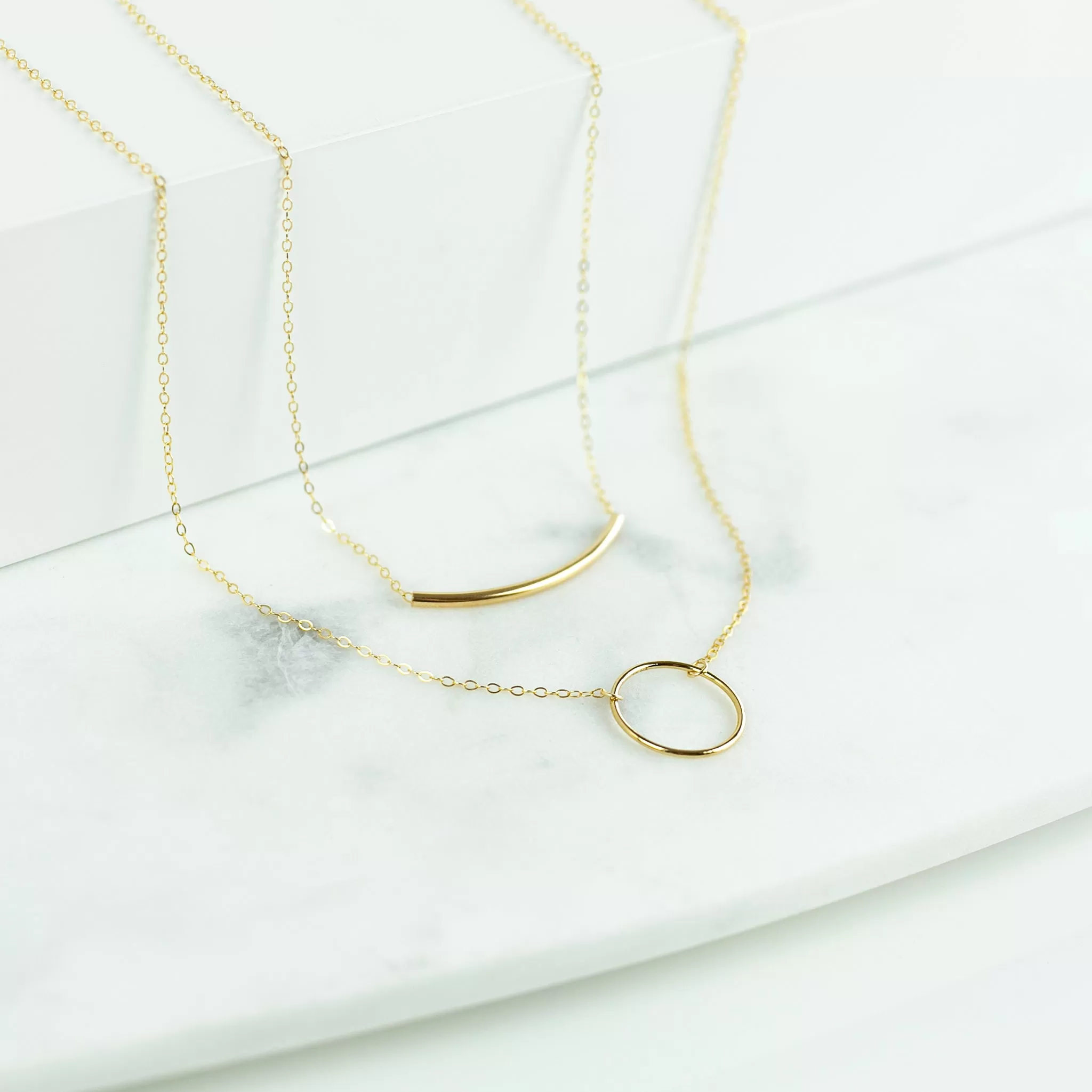 Crescent Circle Necklace