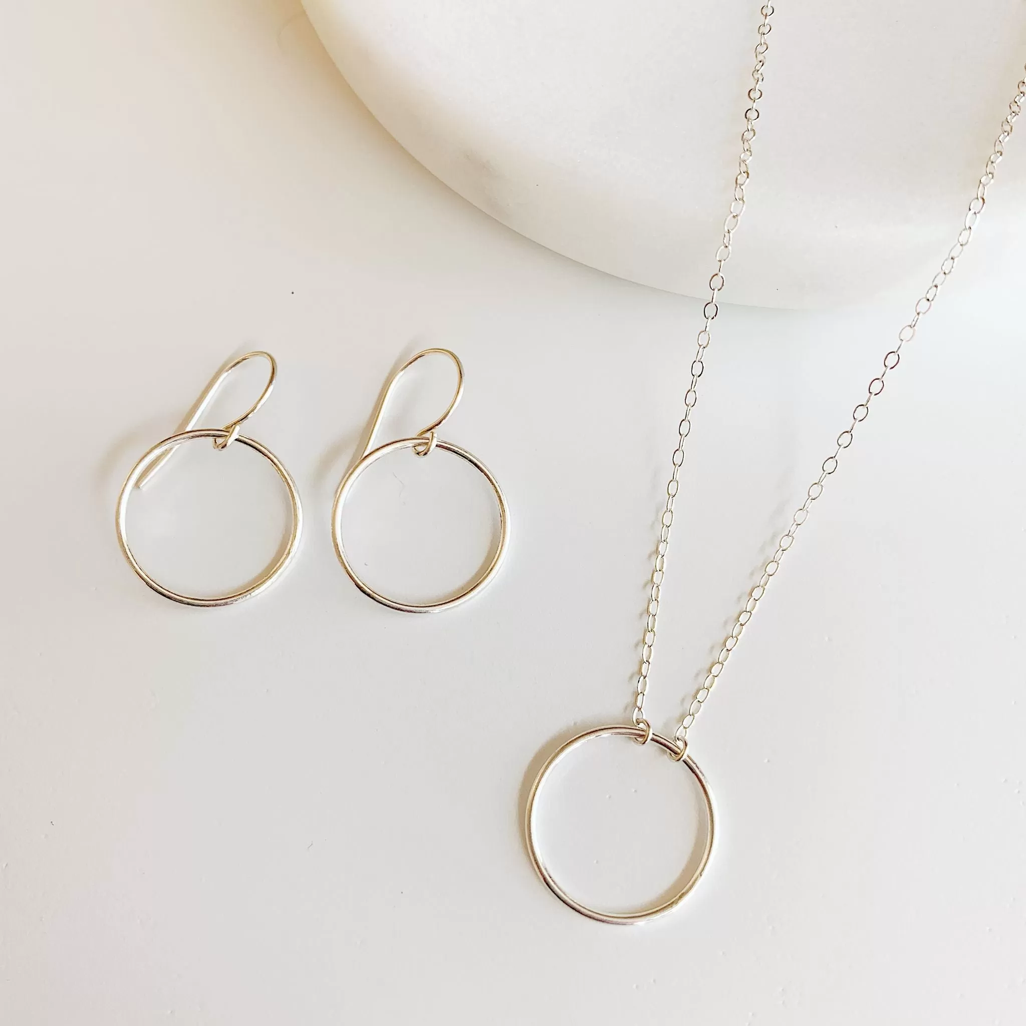 Crescent Circle Necklace