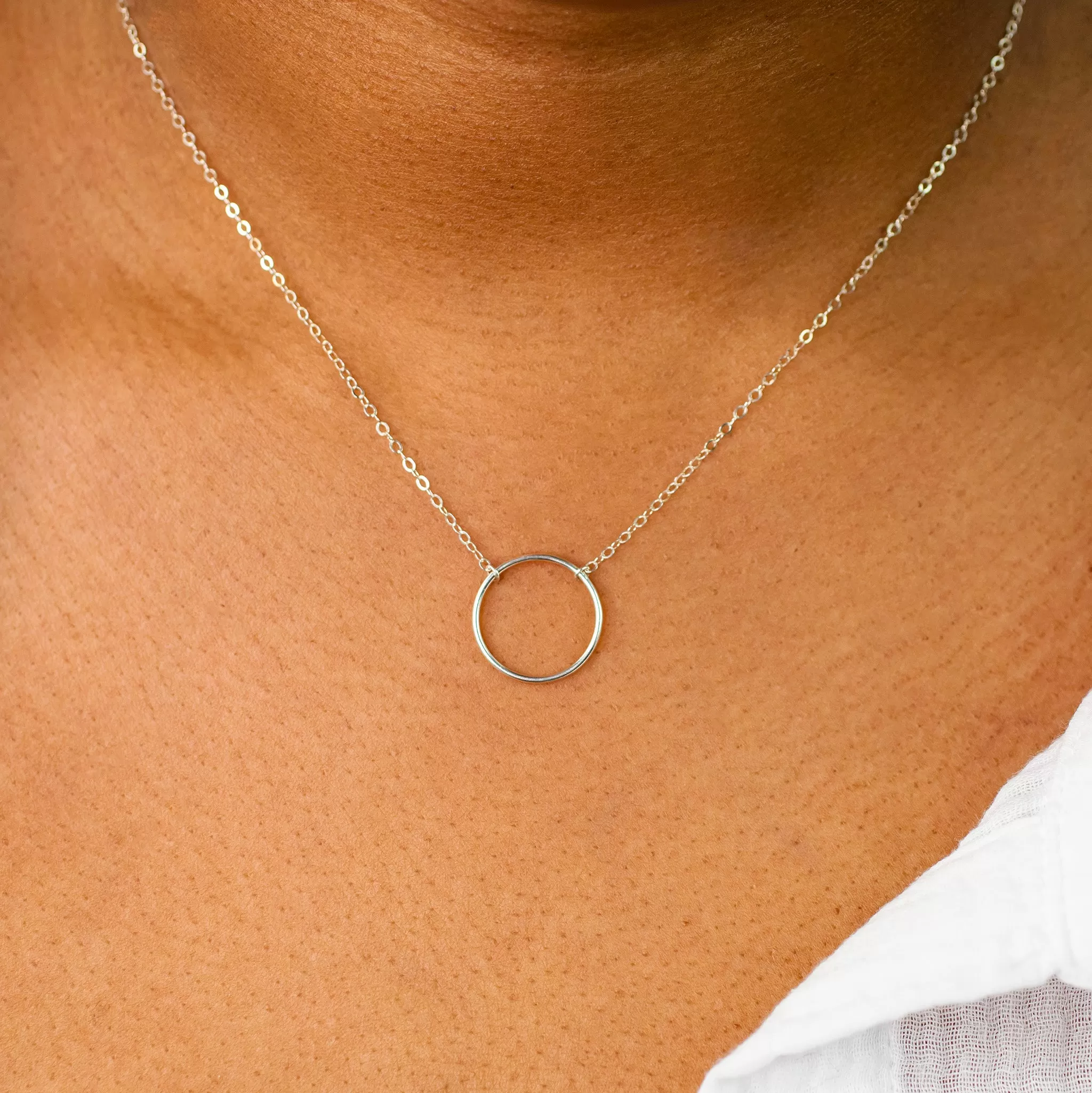 Crescent Circle Necklace