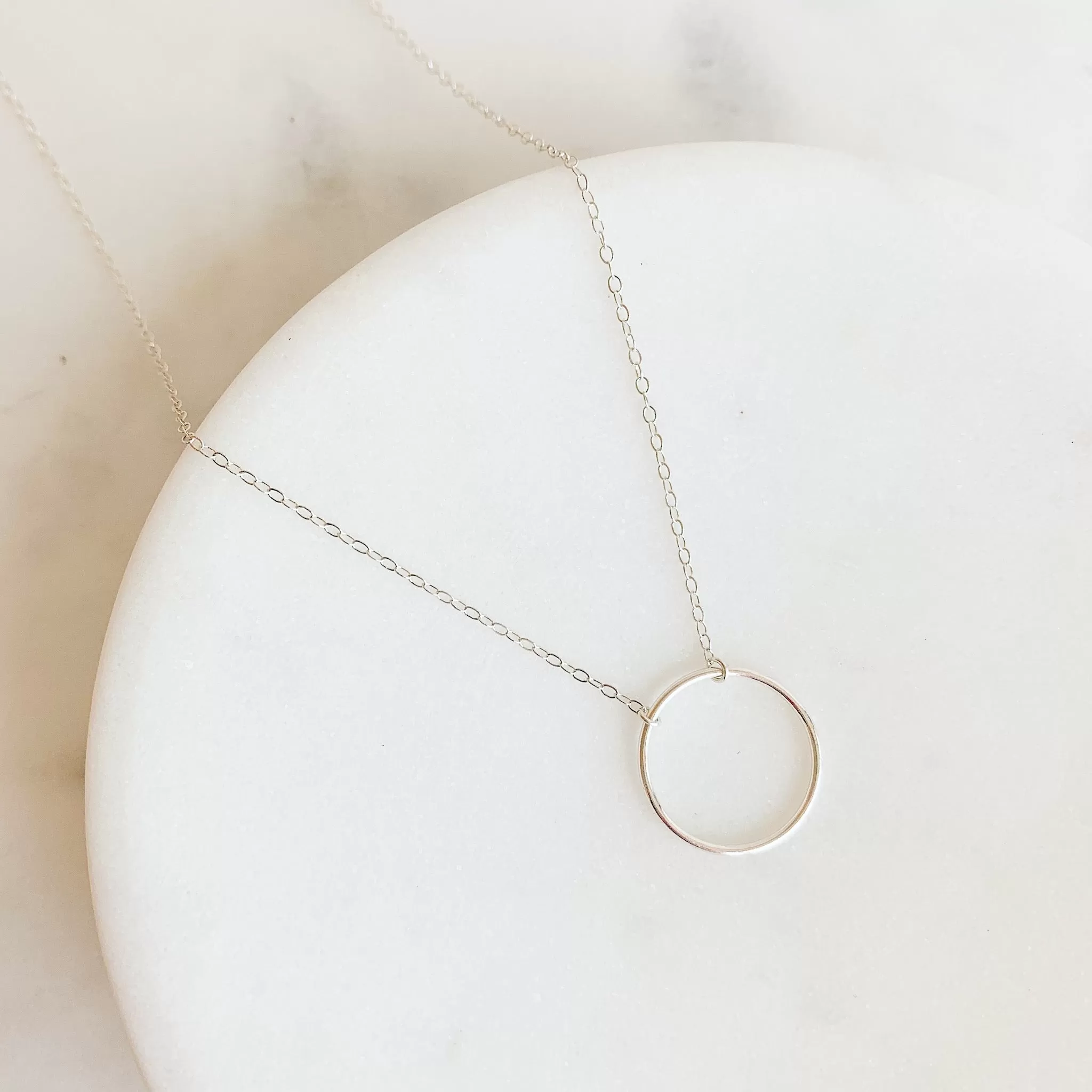 Crescent Circle Necklace