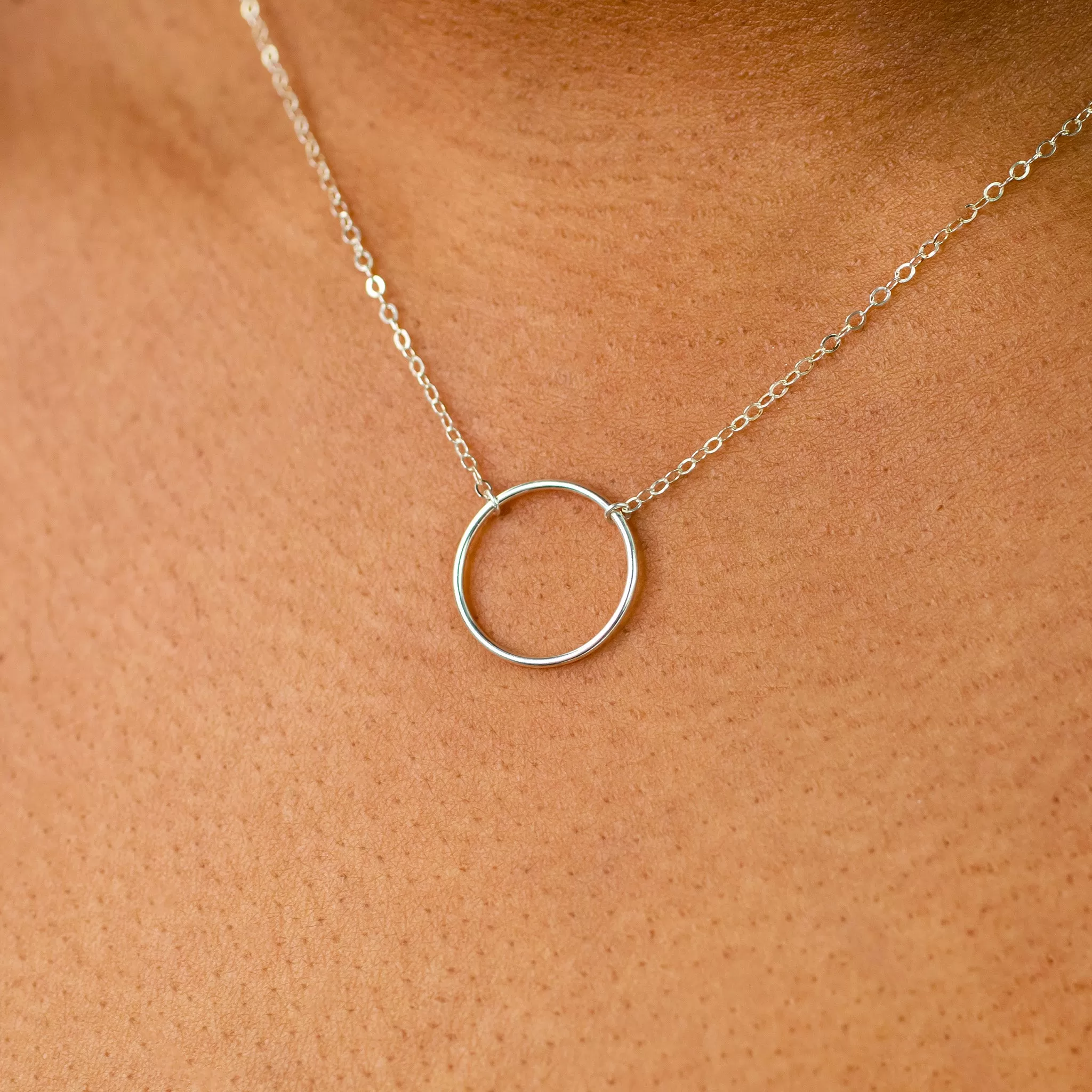 Crescent Circle Necklace