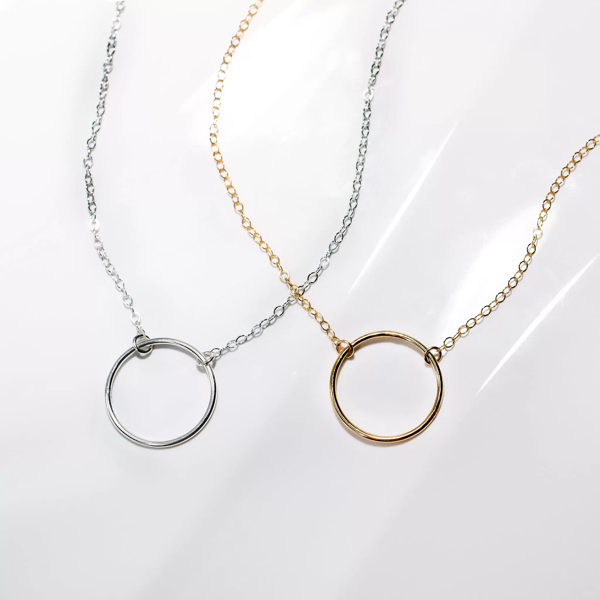 Crescent Circle Necklace