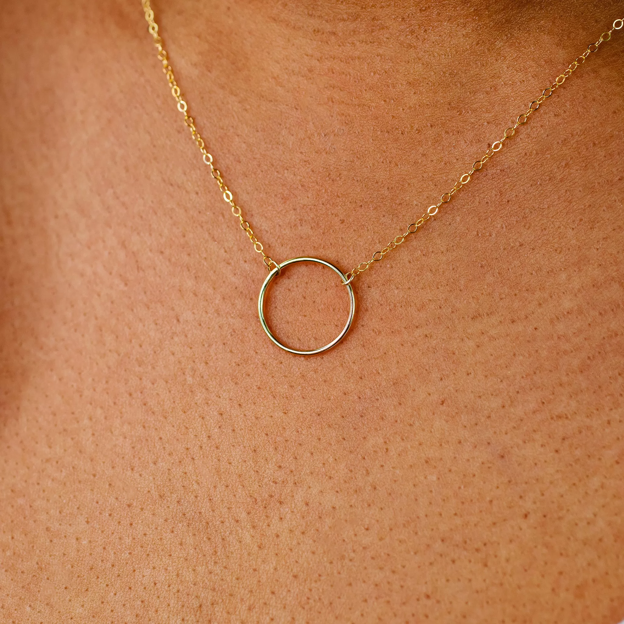 Crescent Circle Necklace