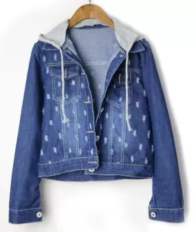 Denim Hooded Jacket