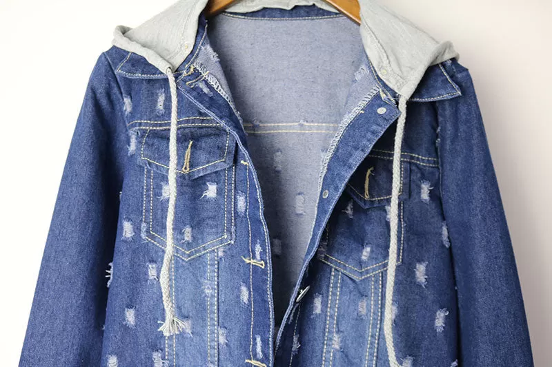 Denim Hooded Jacket