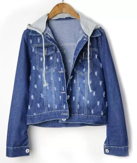 Denim Hooded Jacket