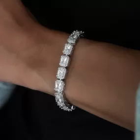 Diamond Cushion Cut Tennis Bracelet