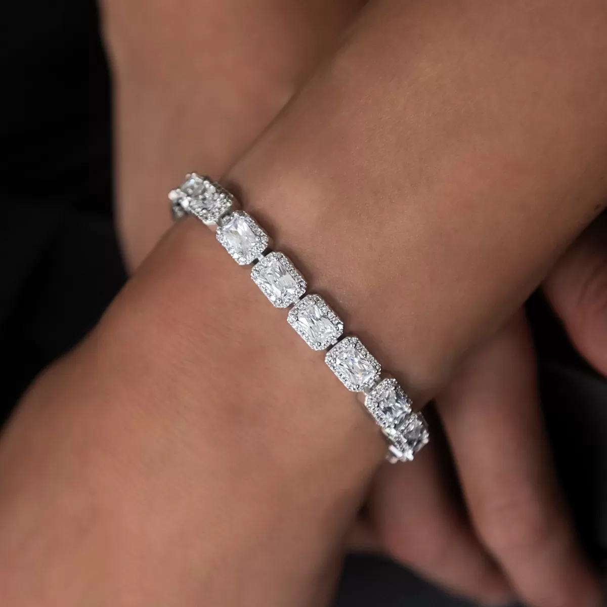 Diamond Cushion Cut Tennis Bracelet