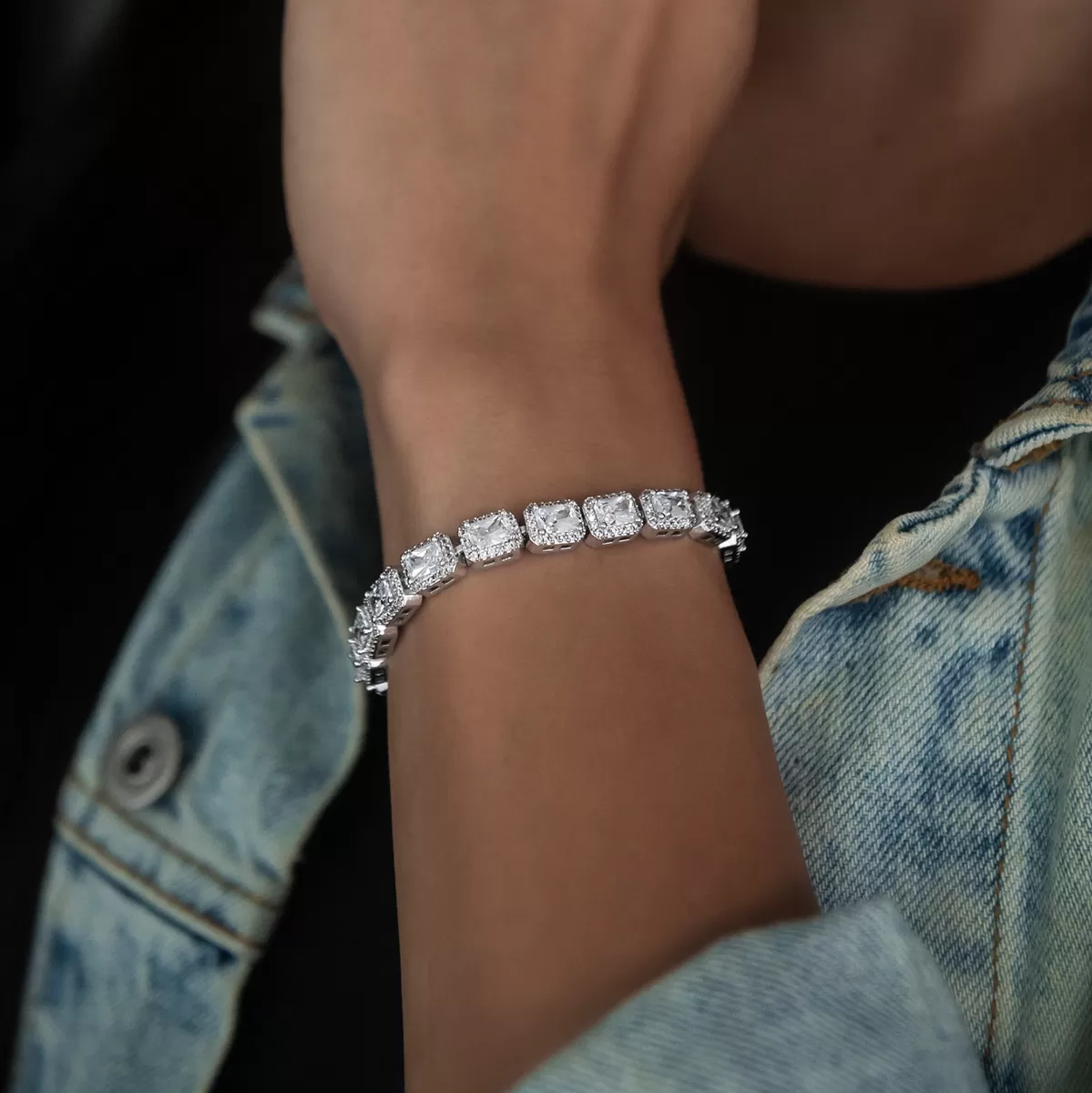 Diamond Cushion Cut Tennis Bracelet