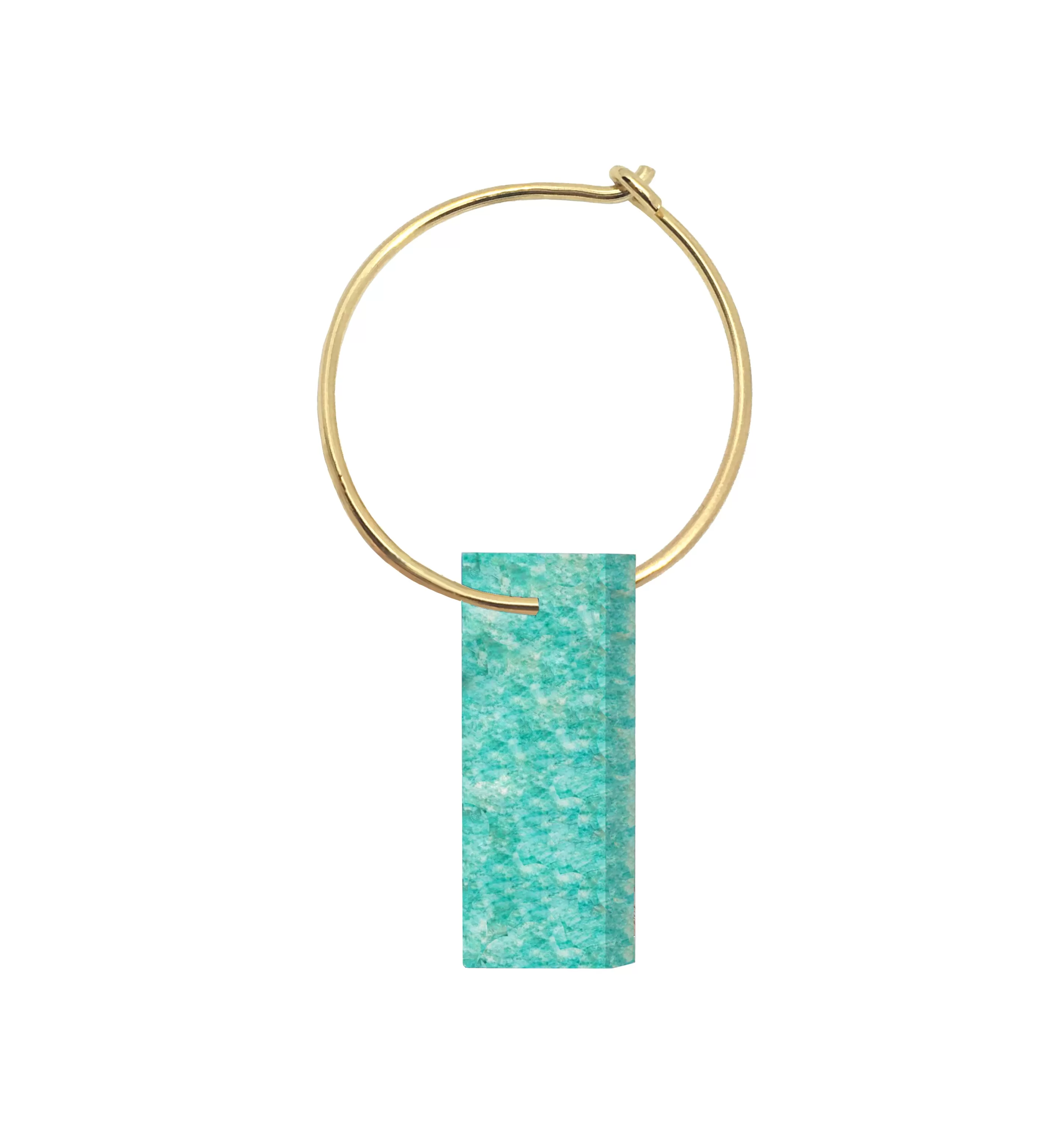 DIASPRO AMAZONITE EARRING CIRCLE