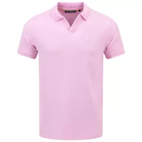 East Hills Johnny Collar Jacquard Polo Pastel Lavender - SS24