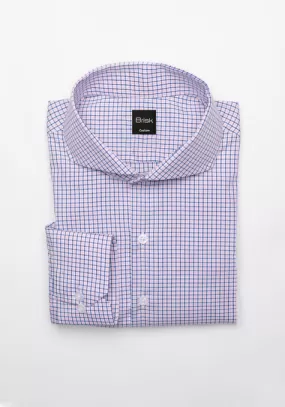 Egyptian Blue On Pink Tattersall Shirt - Wrinkle Free