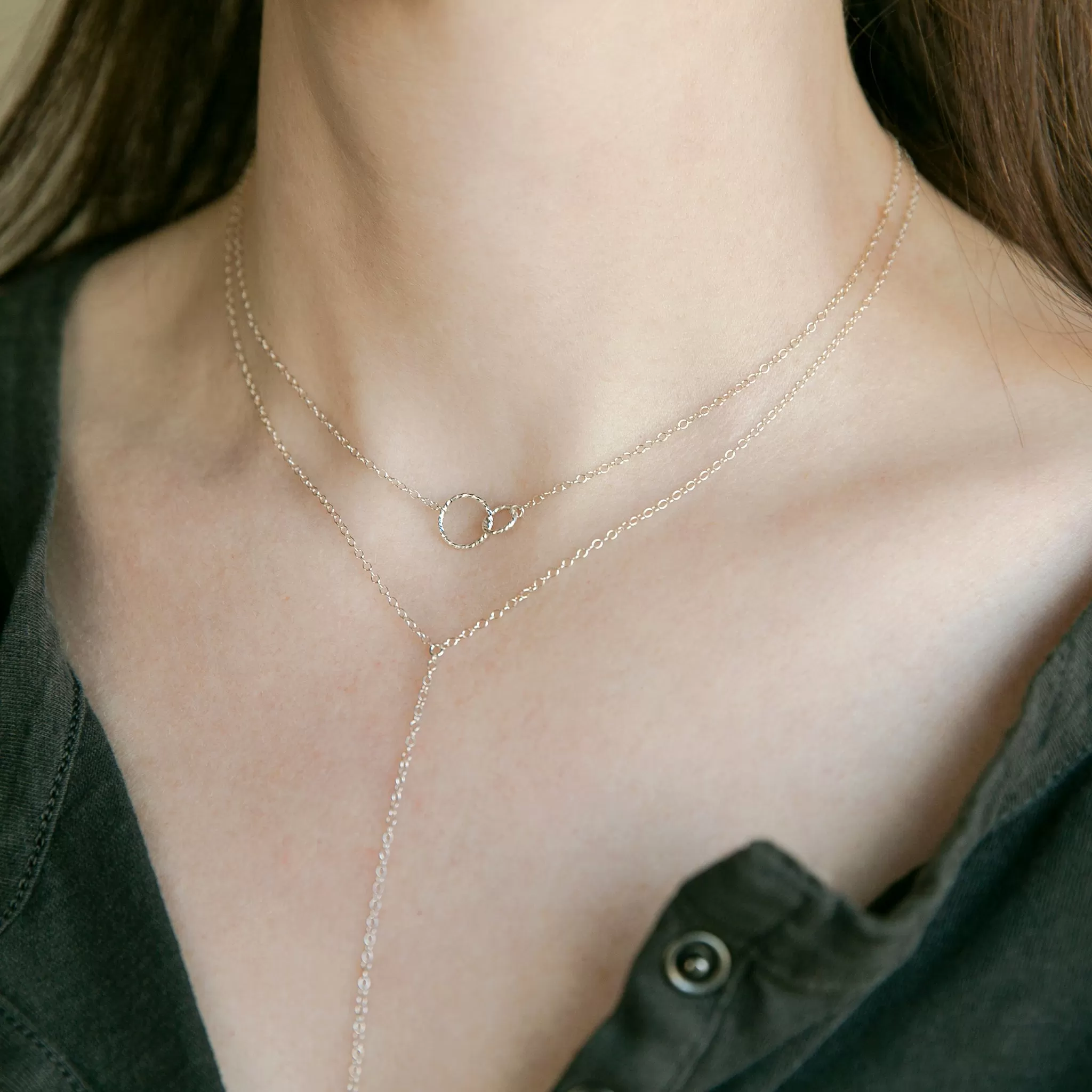 Ella Linked Ring Necklace